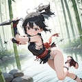 修行中の忍者少女5 2枚目