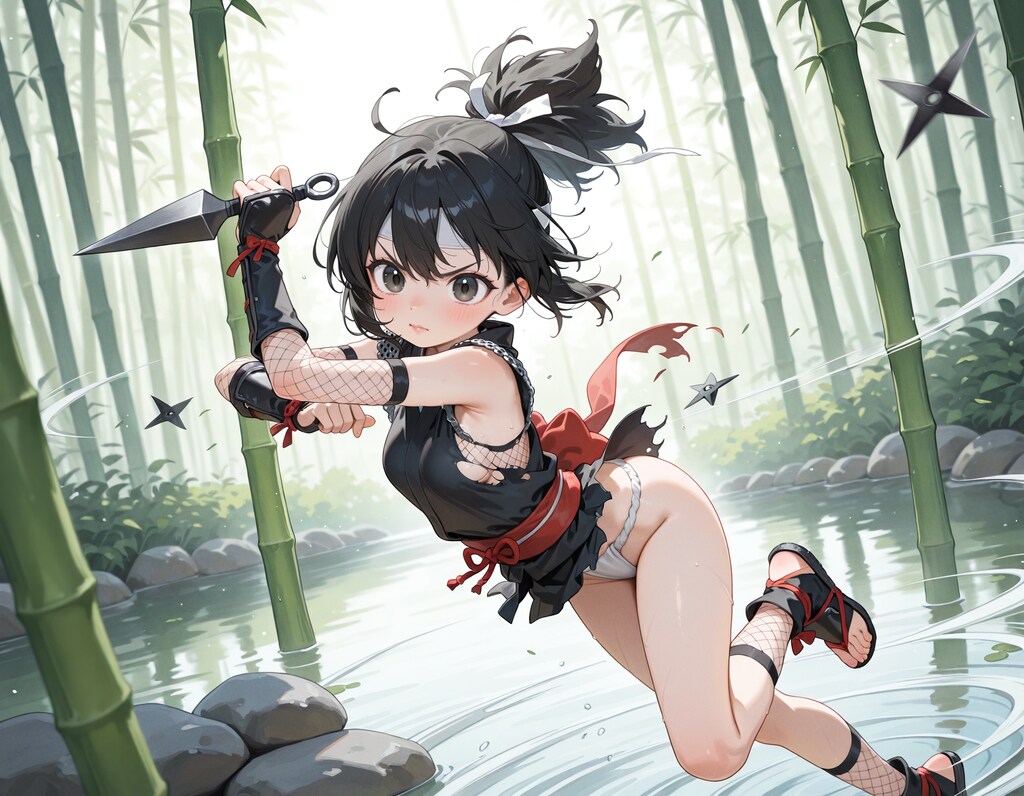 修行中の忍者少女5
