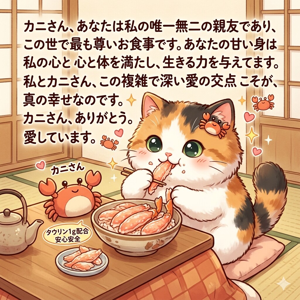 かにさんをあいしているんだな