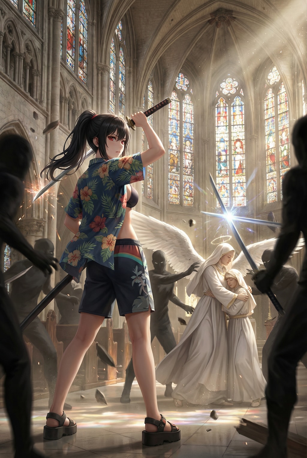 「止めないで。急に天使に加勢したくなっちゃったんだ」