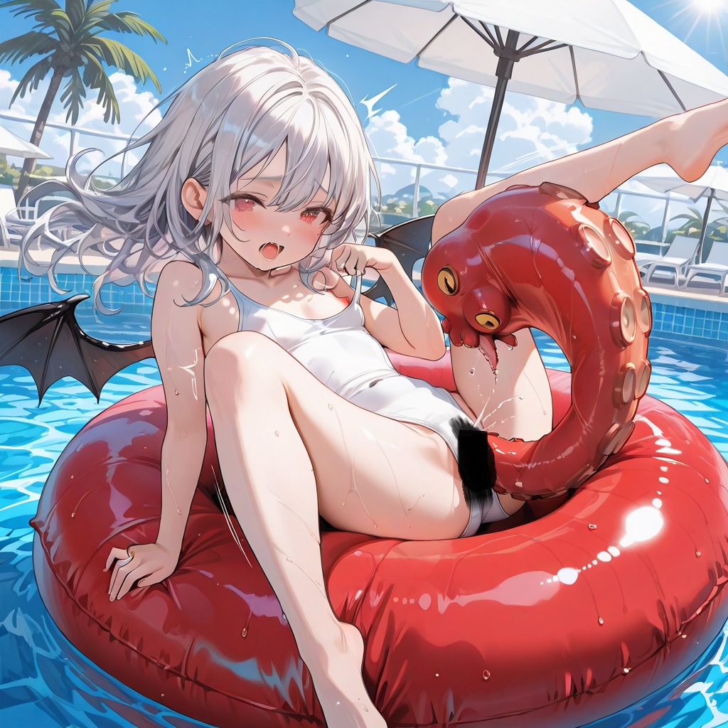 浮き輪オナニー企画作品です