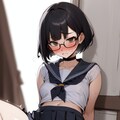 メガネ制服 3枚目