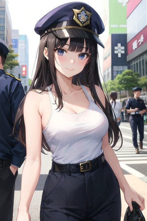 かっこかわいい婦警愛崎咲綺の日本橋パトロール