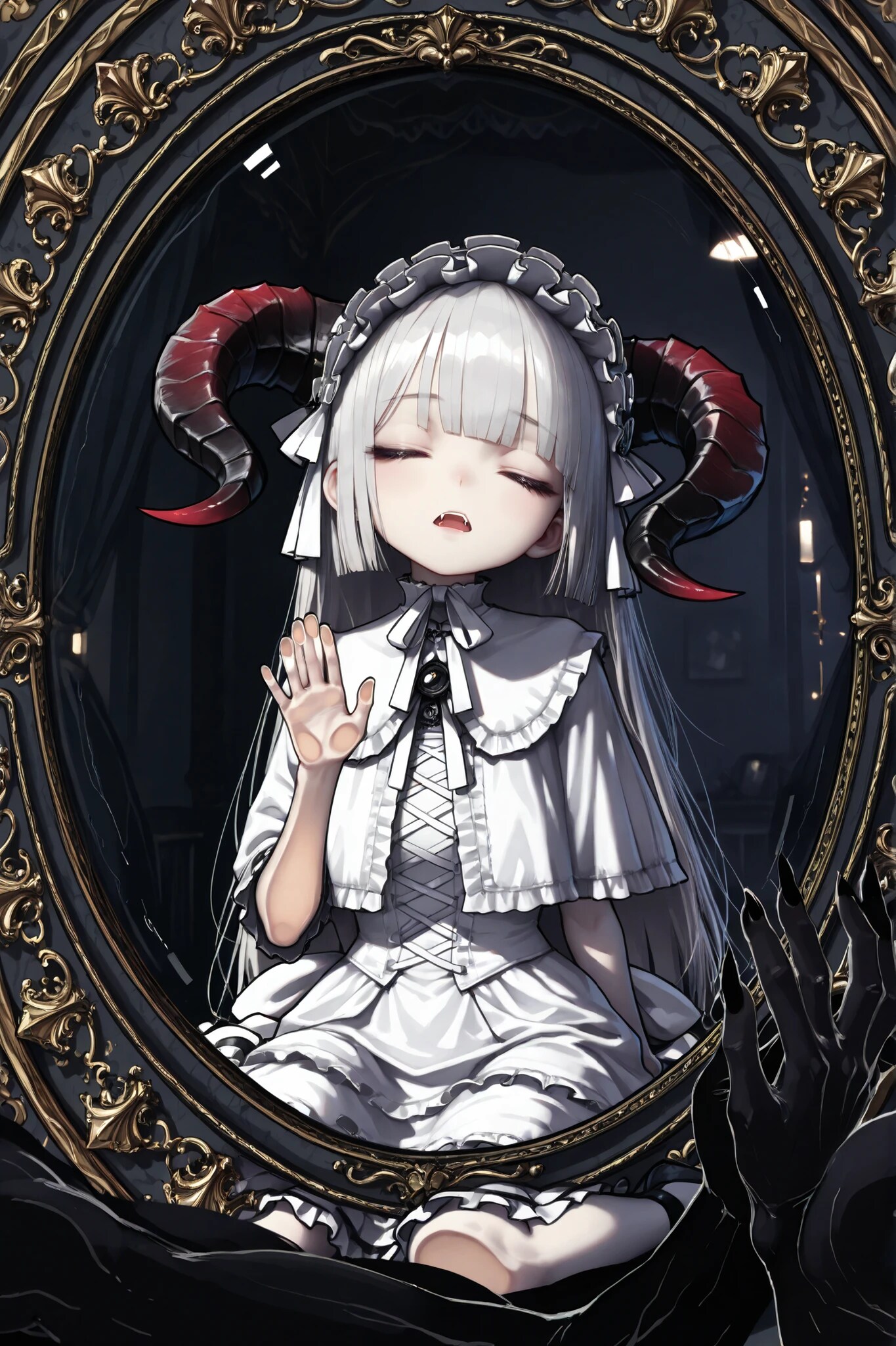 鏡の中にぶち込むのさ!!② | の人気AIイラスト・グラビア