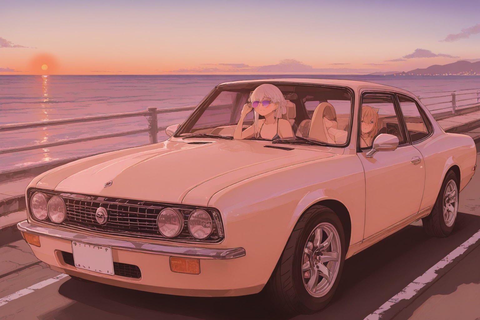 夕暮れドライブ