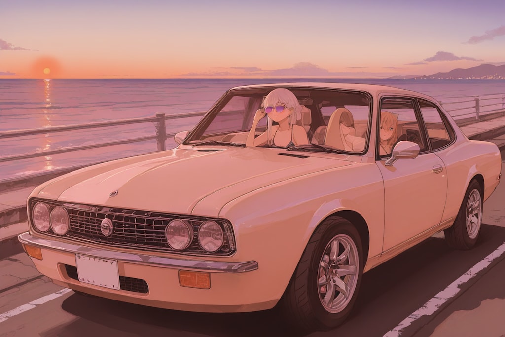 夕暮れドライブ