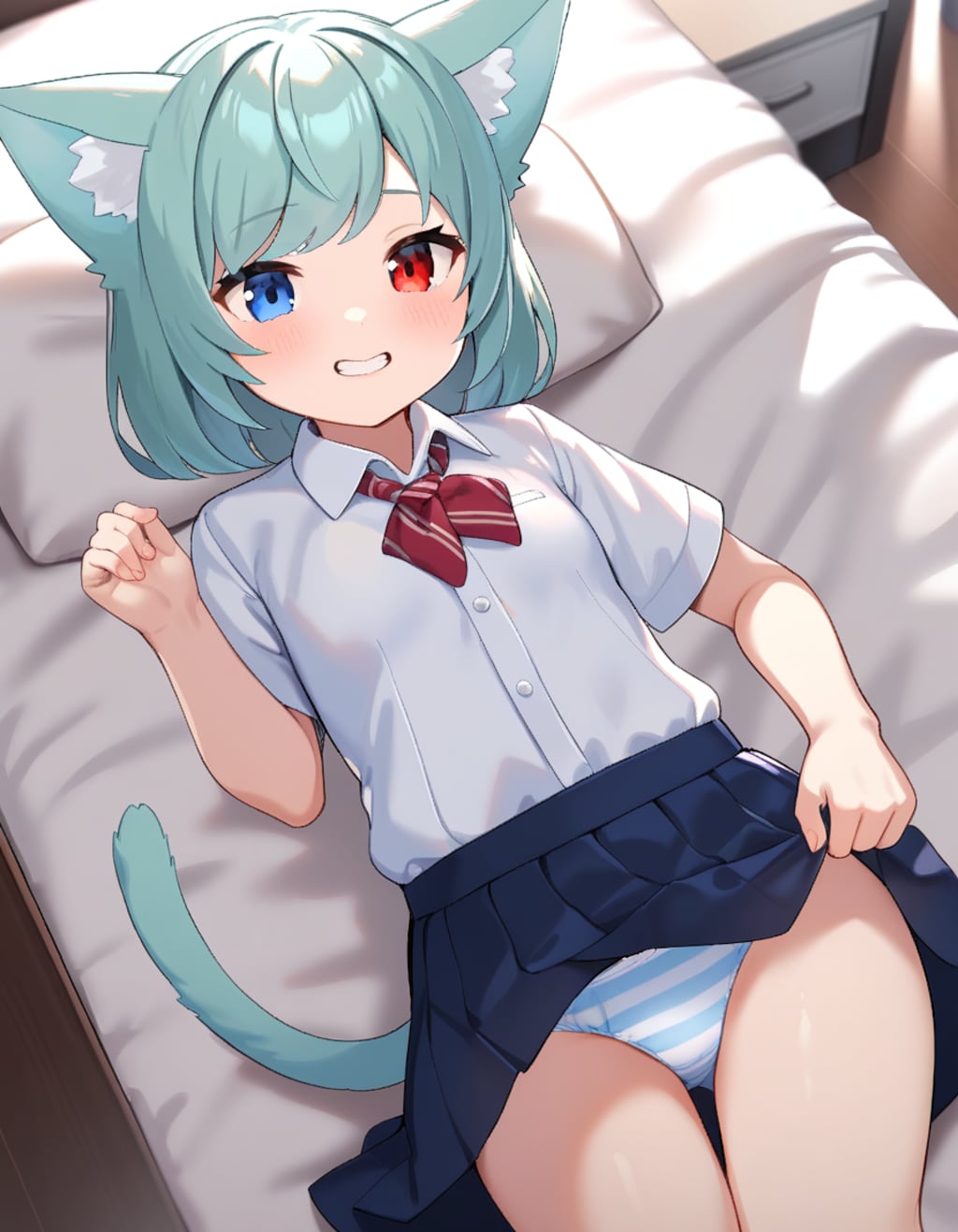 ベッドで誘うとま