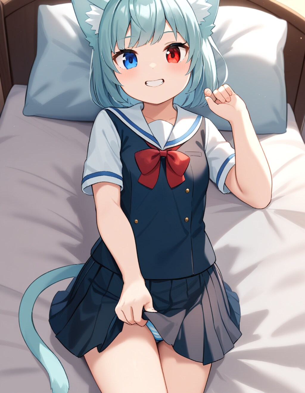 ベッドで誘うとま