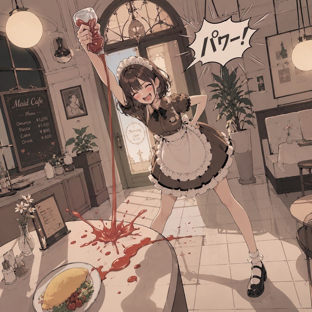 勢いは、あるメイドさん