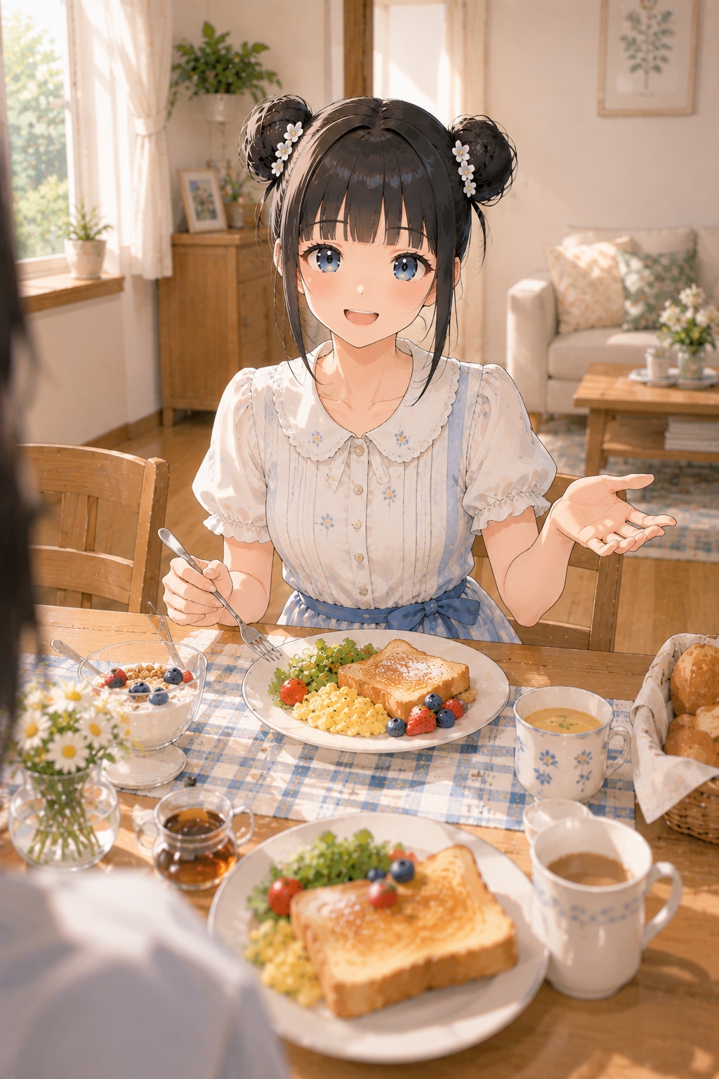 おだんごちゃん🍡✨と朝ごはん🍚✨　8/21