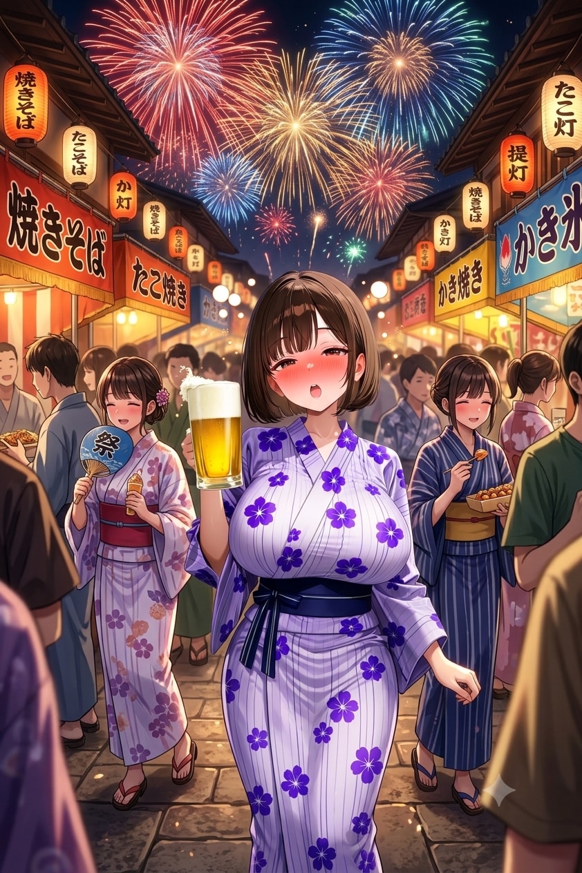 夏祭りとアキちゃん | の人気AIイラスト・グラビア