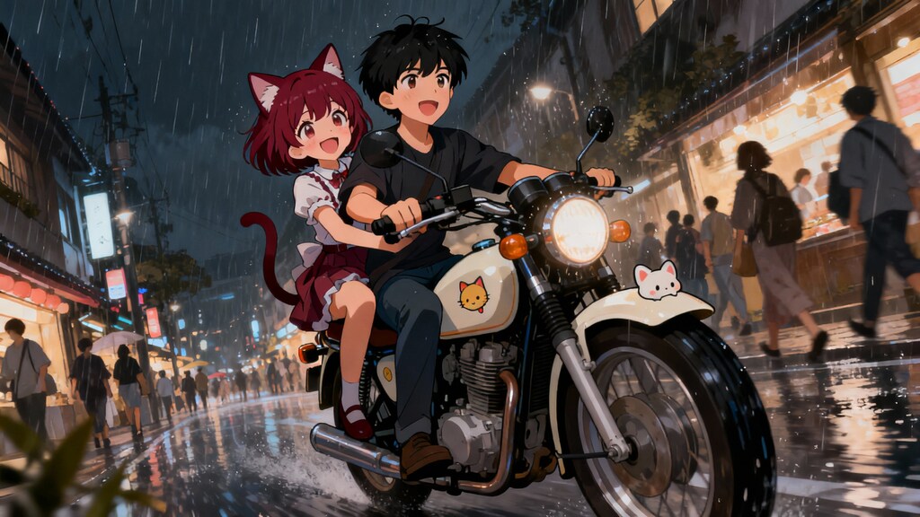 Seedream. 雨のドライブ