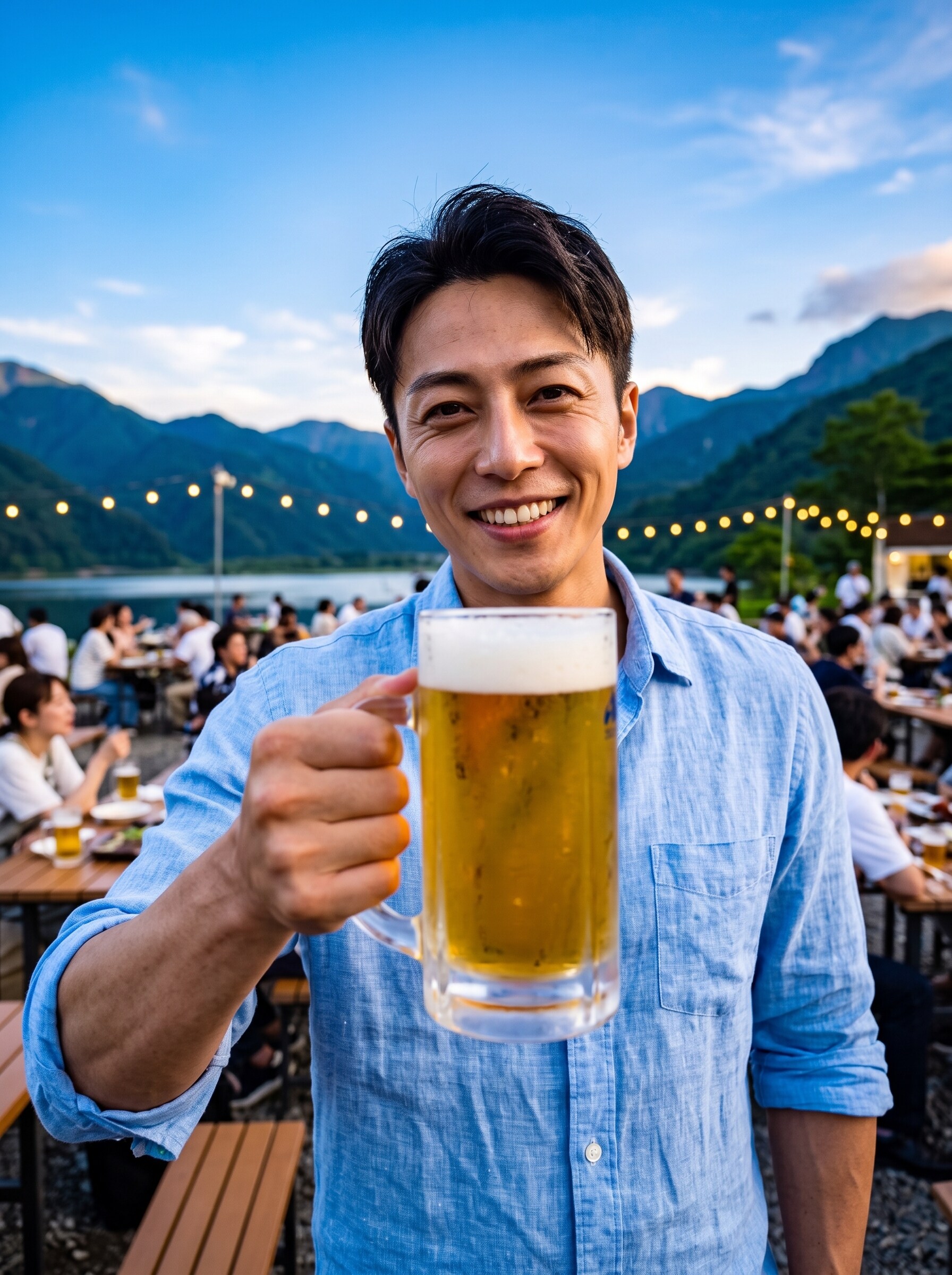 ビールを飲むと只のおじさん