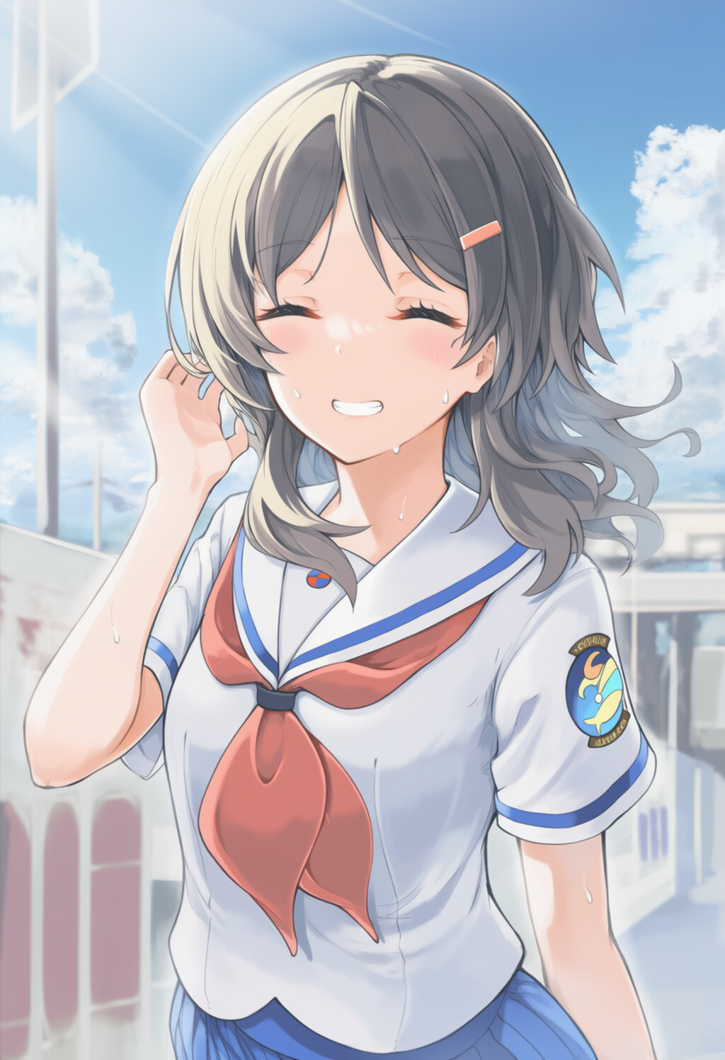 あついね （ーー；）