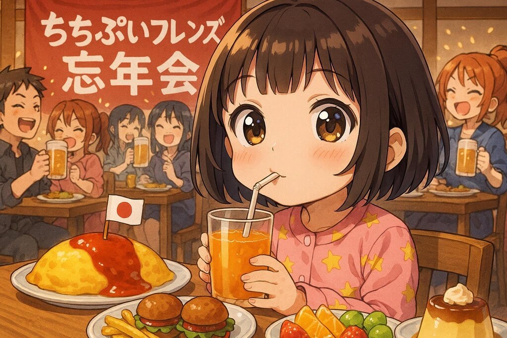 ももかはお子ちゃま席だよっ