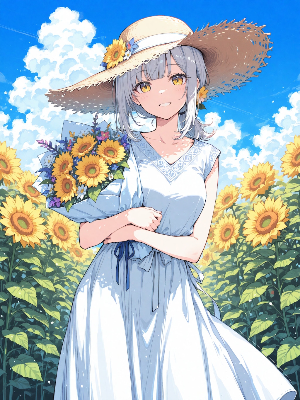看板娘　flowers