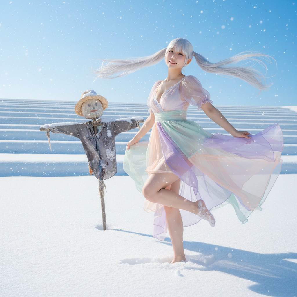 白ツイさん。案山子 | の人気AIイラスト・グラビア