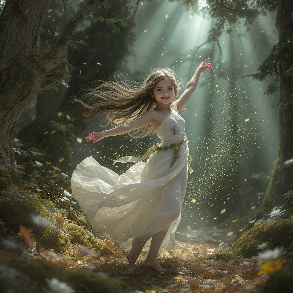 森の精、光に舞う | の人気AIイラスト・グラビア