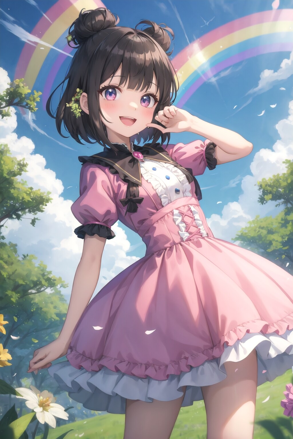 虹を見つけました！
