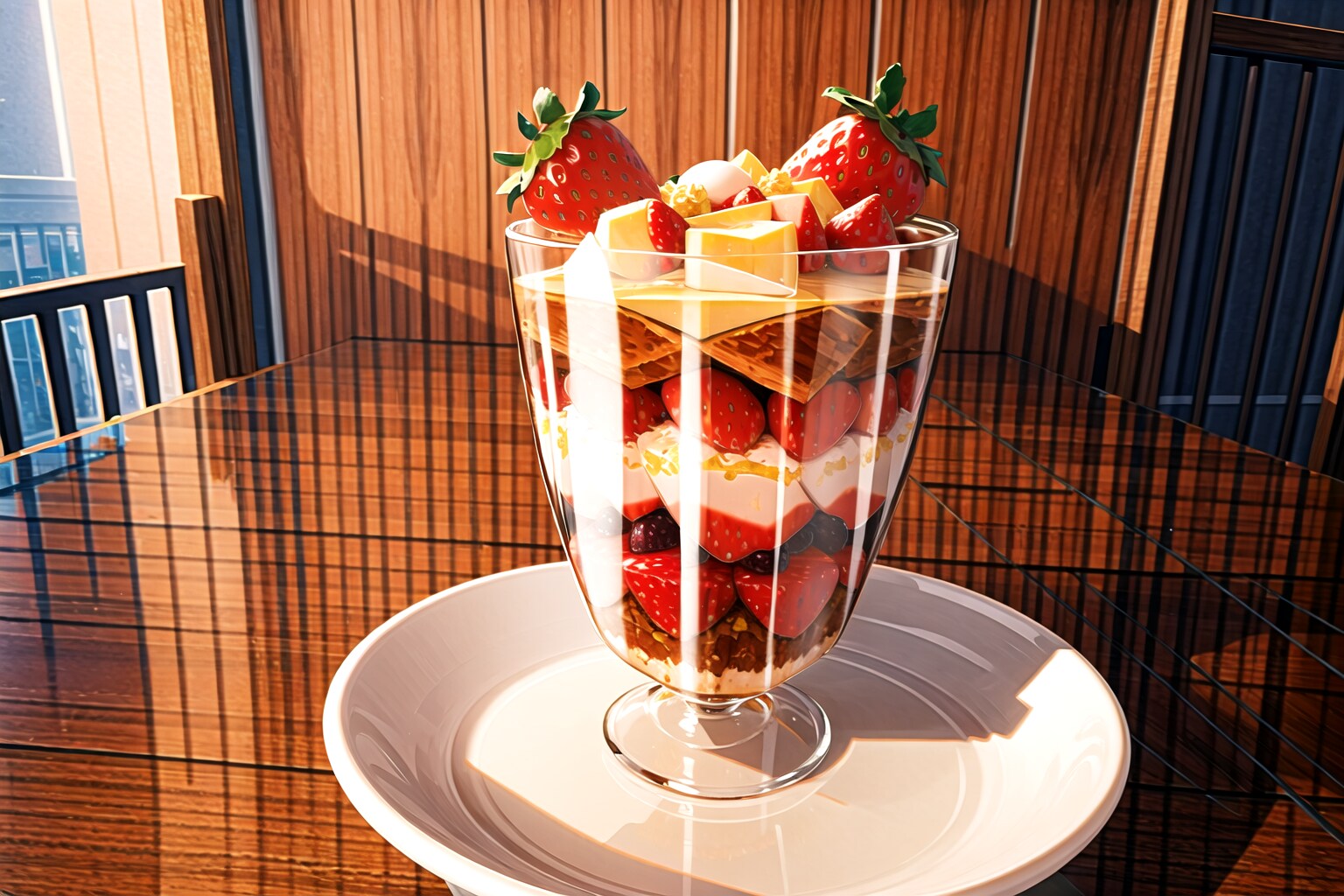 ストロベリーパフェ再び | の人気AIイラスト・グラビア