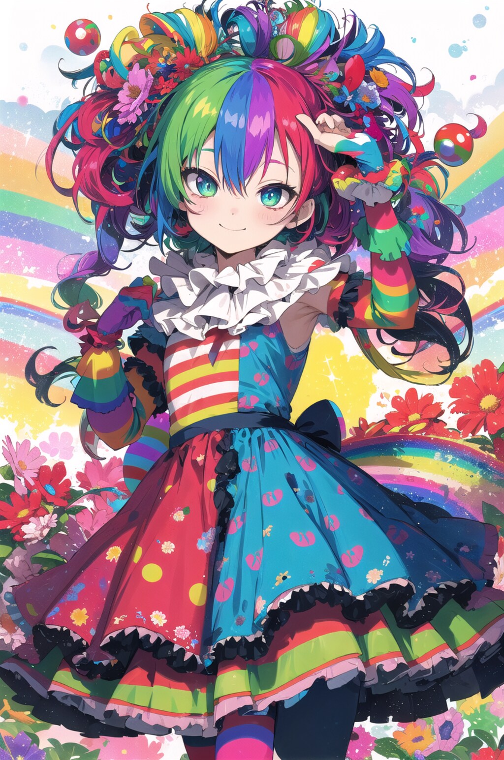 多彩色ピエロ