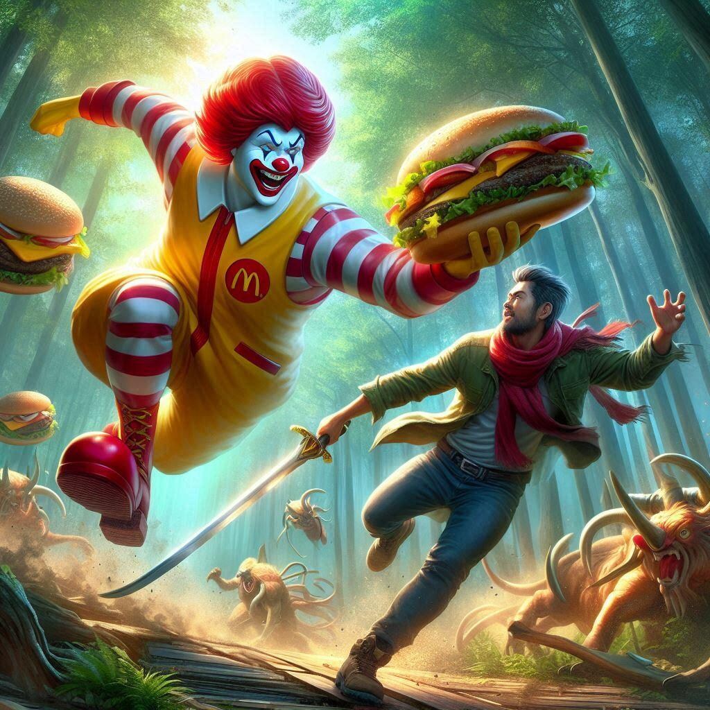 戦うドナルド１