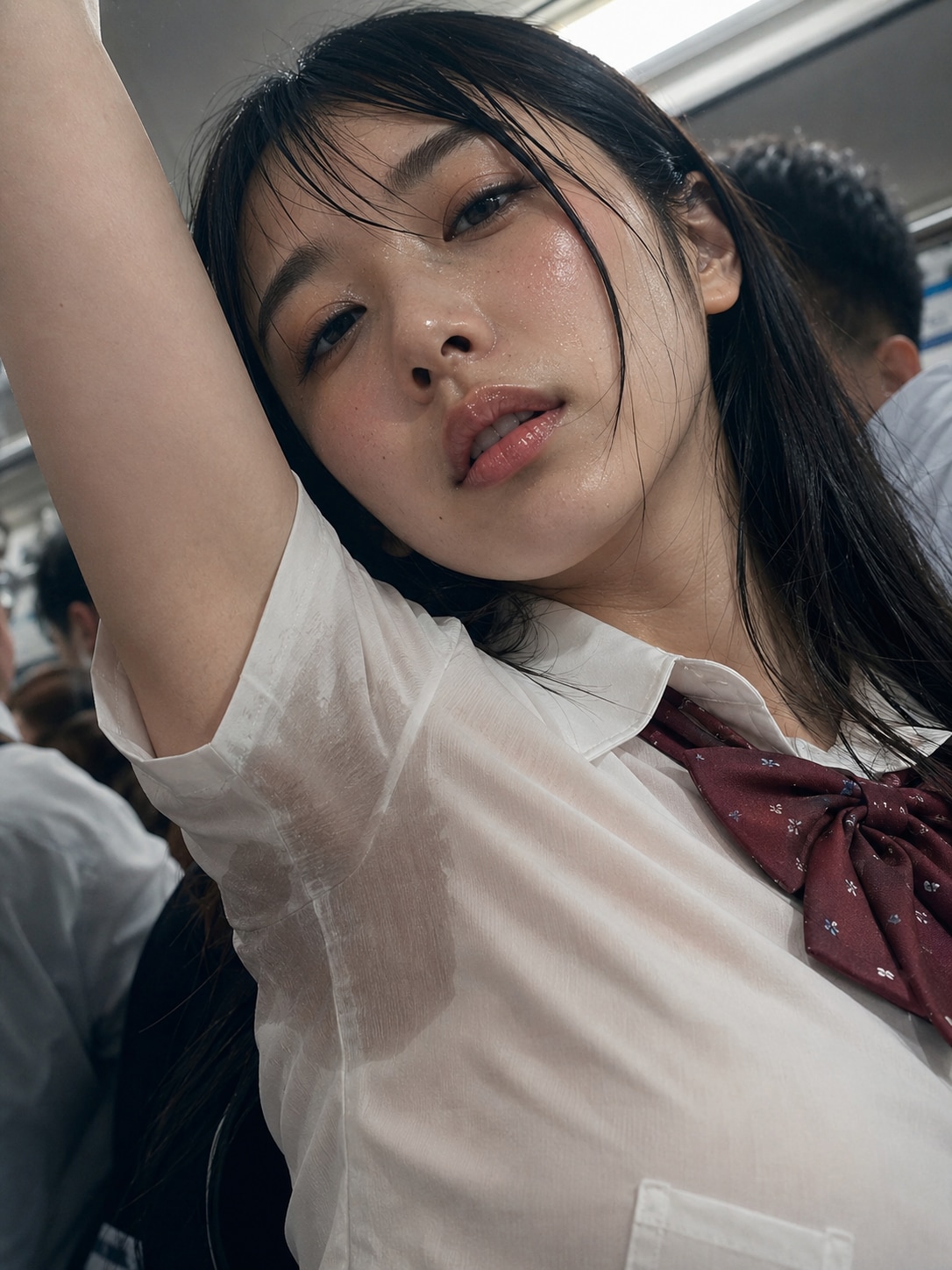 制服、汗染み