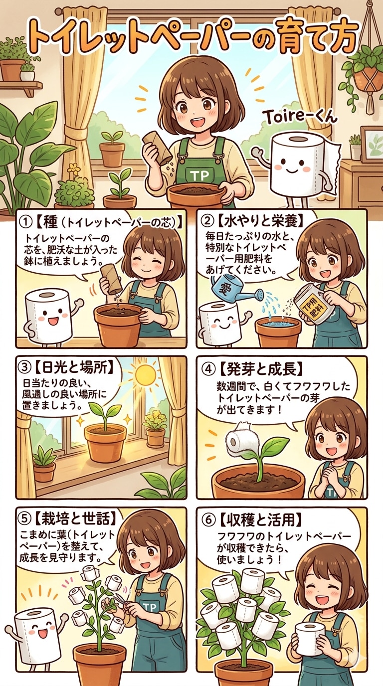 トイレットペーパーの栽培方法