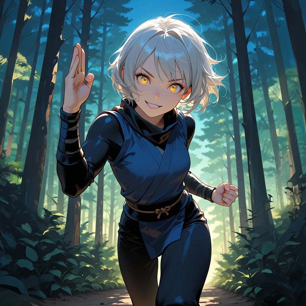 都会に行きたくて勝手に里を抜け出したクノイチ少女