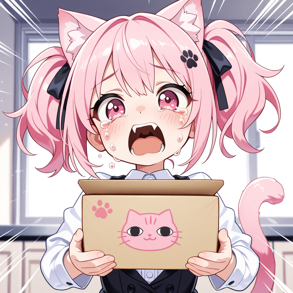 私のちゅーるがにゃーい！！（絶望の涙）
