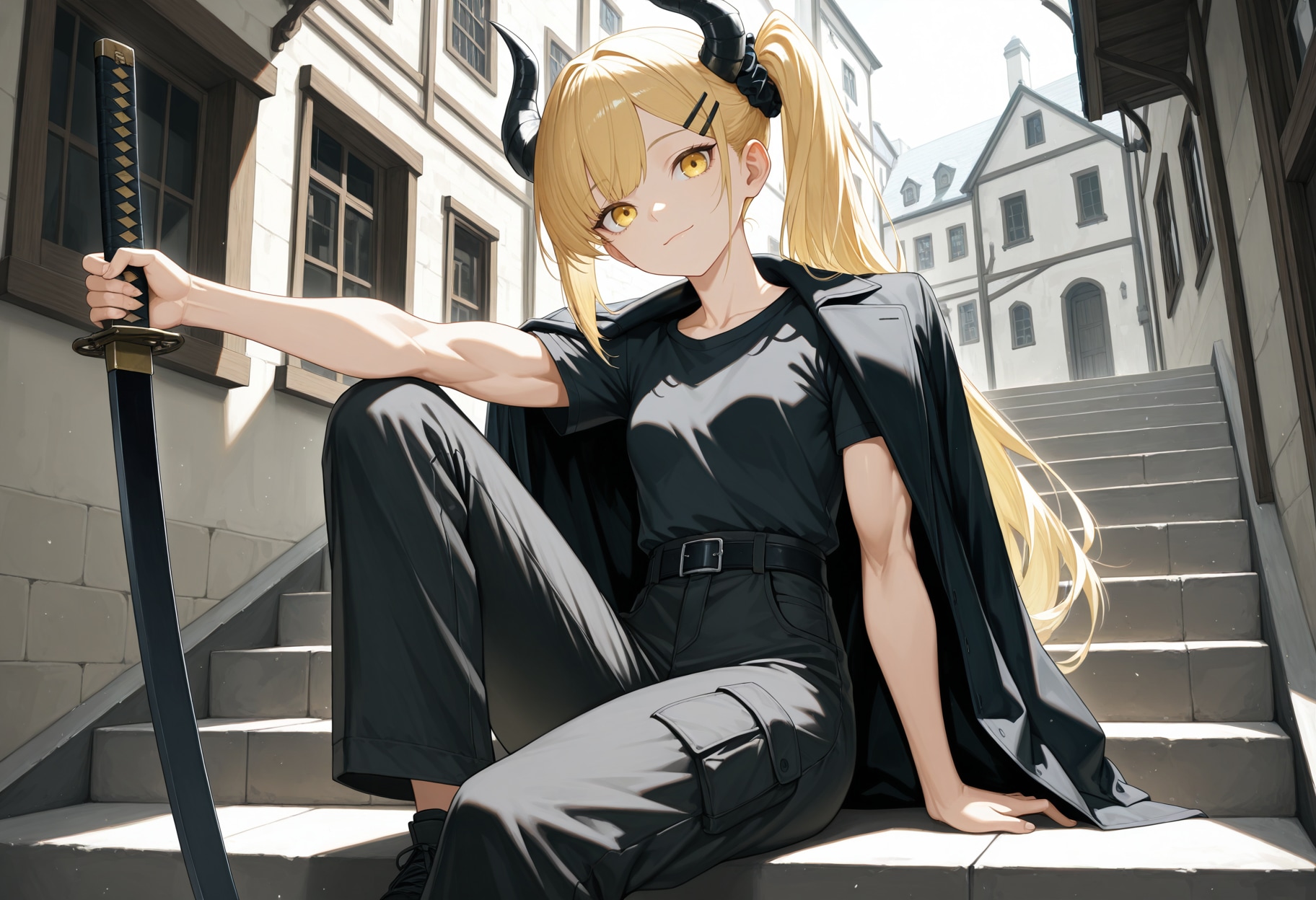 格好良い系女鬼高生さん | の人気AIイラスト・グラビア