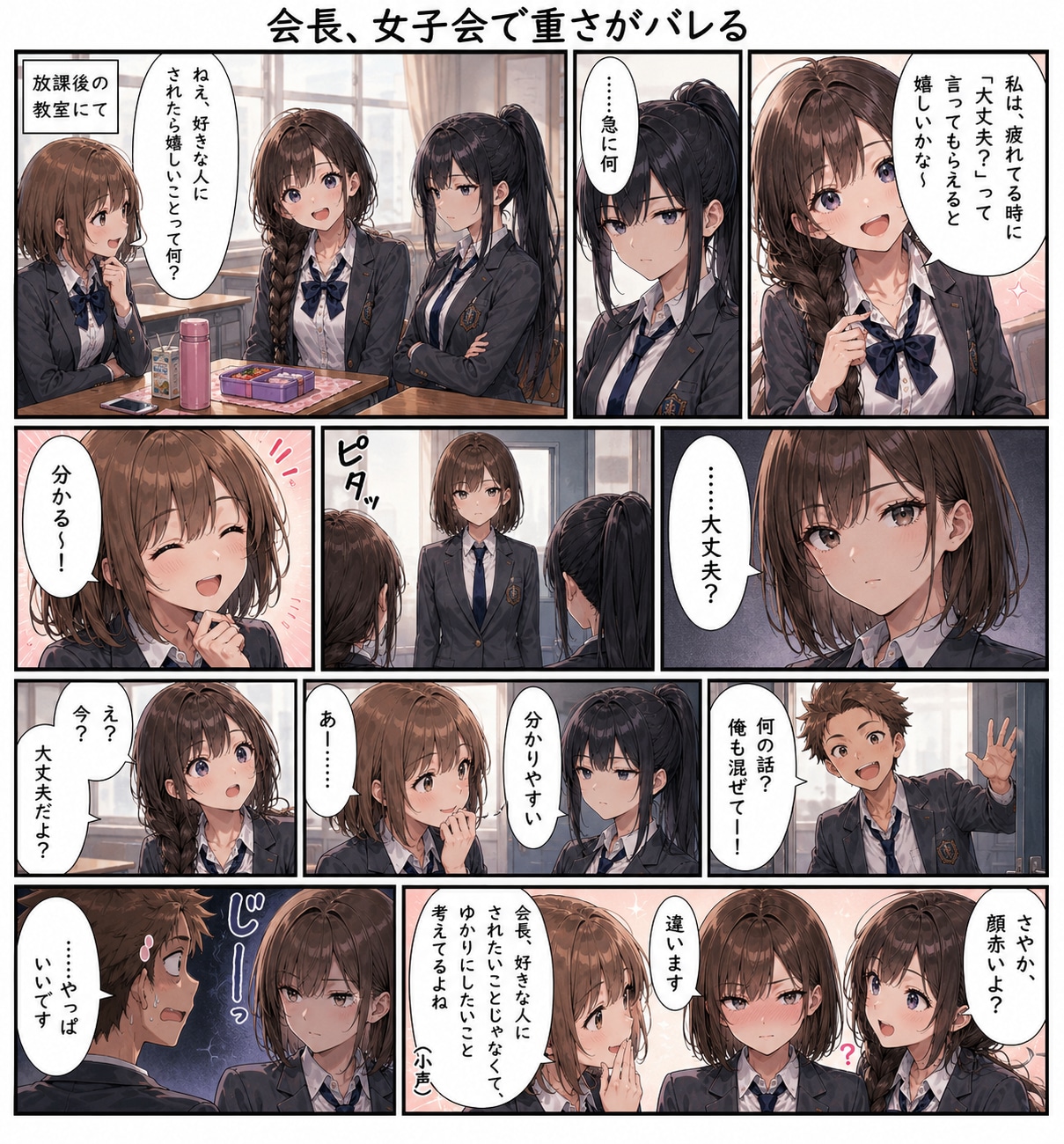 会長、女子会で重さがバレる