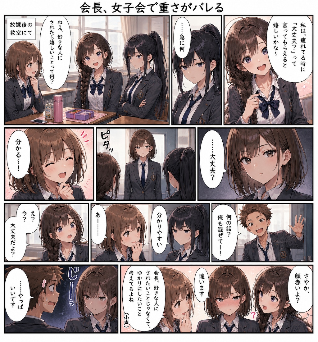 会長、女子会で重さがバレる