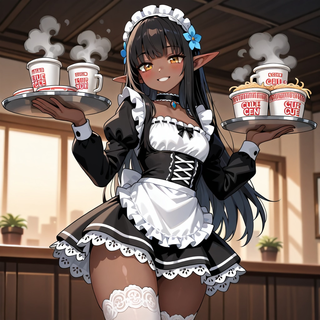 旦那様　夕食ですよ。一緒に食べましょ | の人気AIイラスト・グラビア