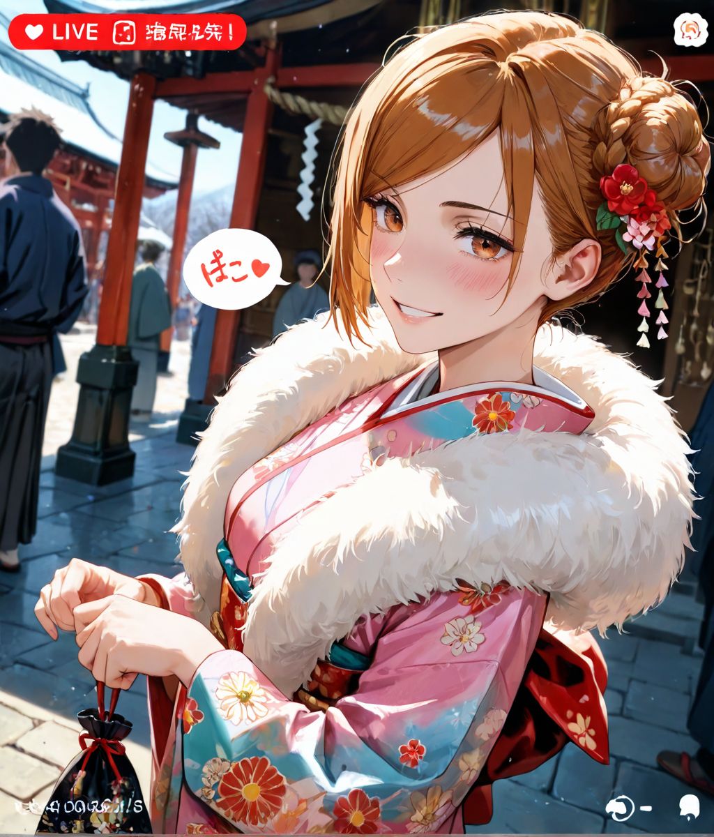 あったかもしれない未来(初詣) 釘崎野薔薇 021