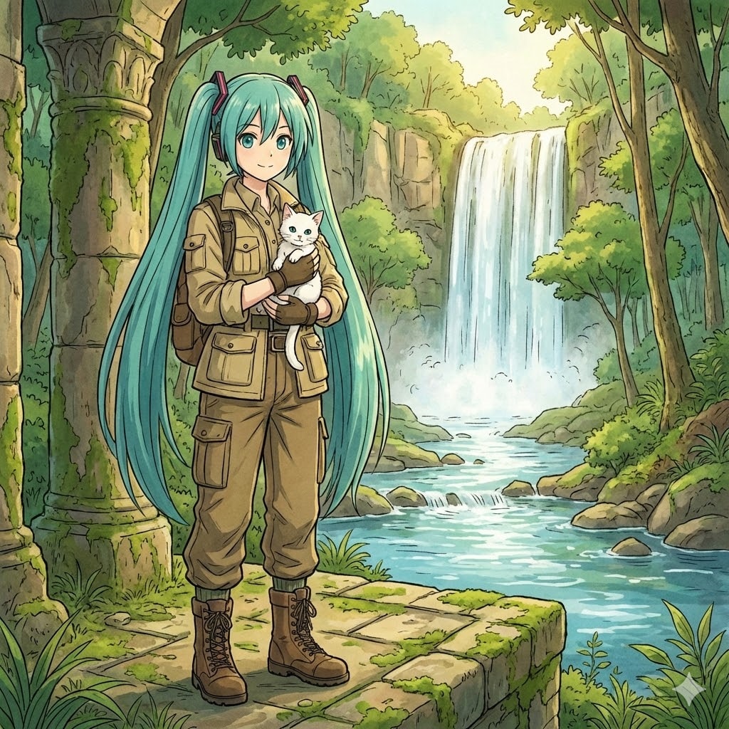 初音ミク探検隊 | の人気AIイラスト・グラビア