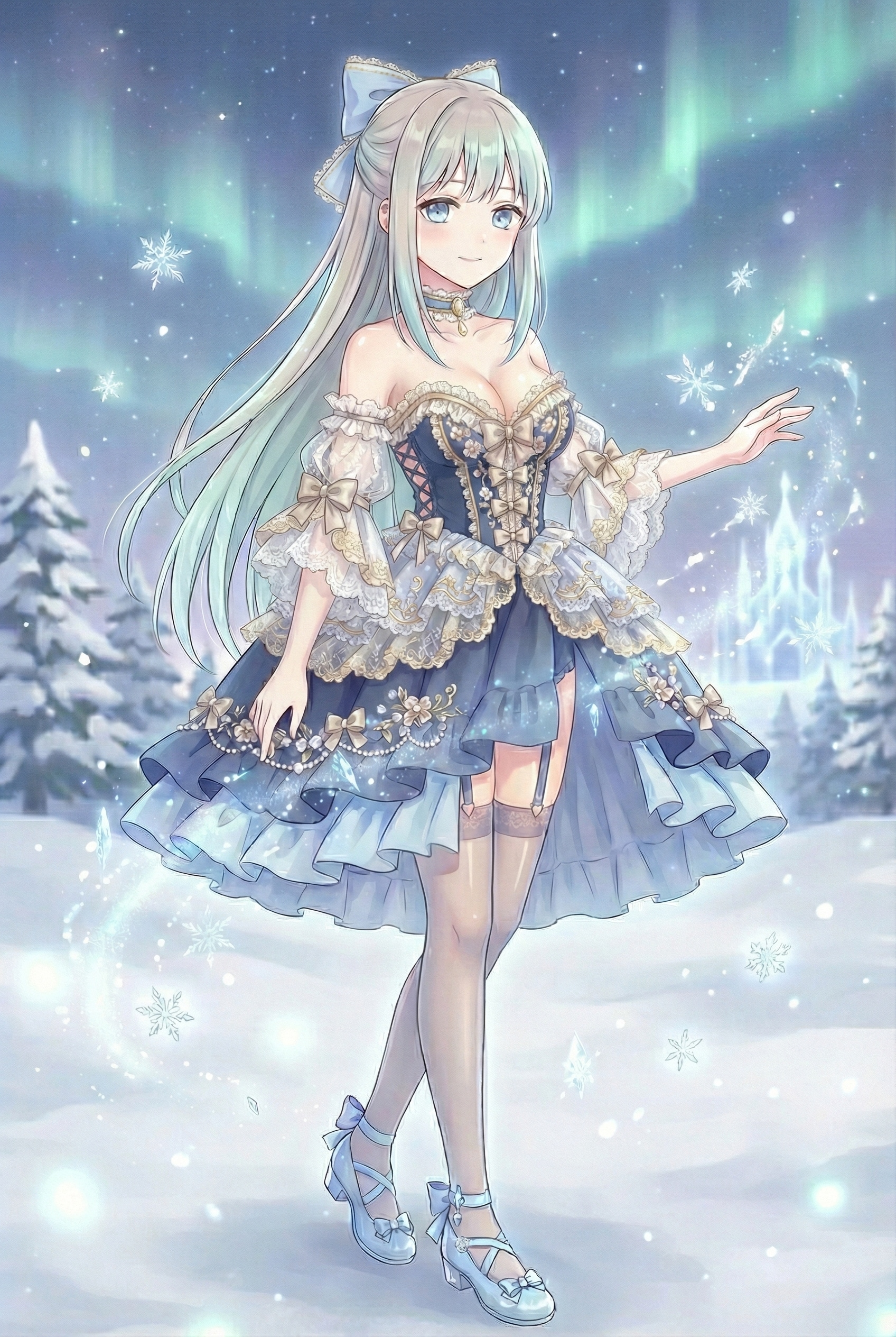 蒼氷幻月 | の人気AIイラスト・グラビア