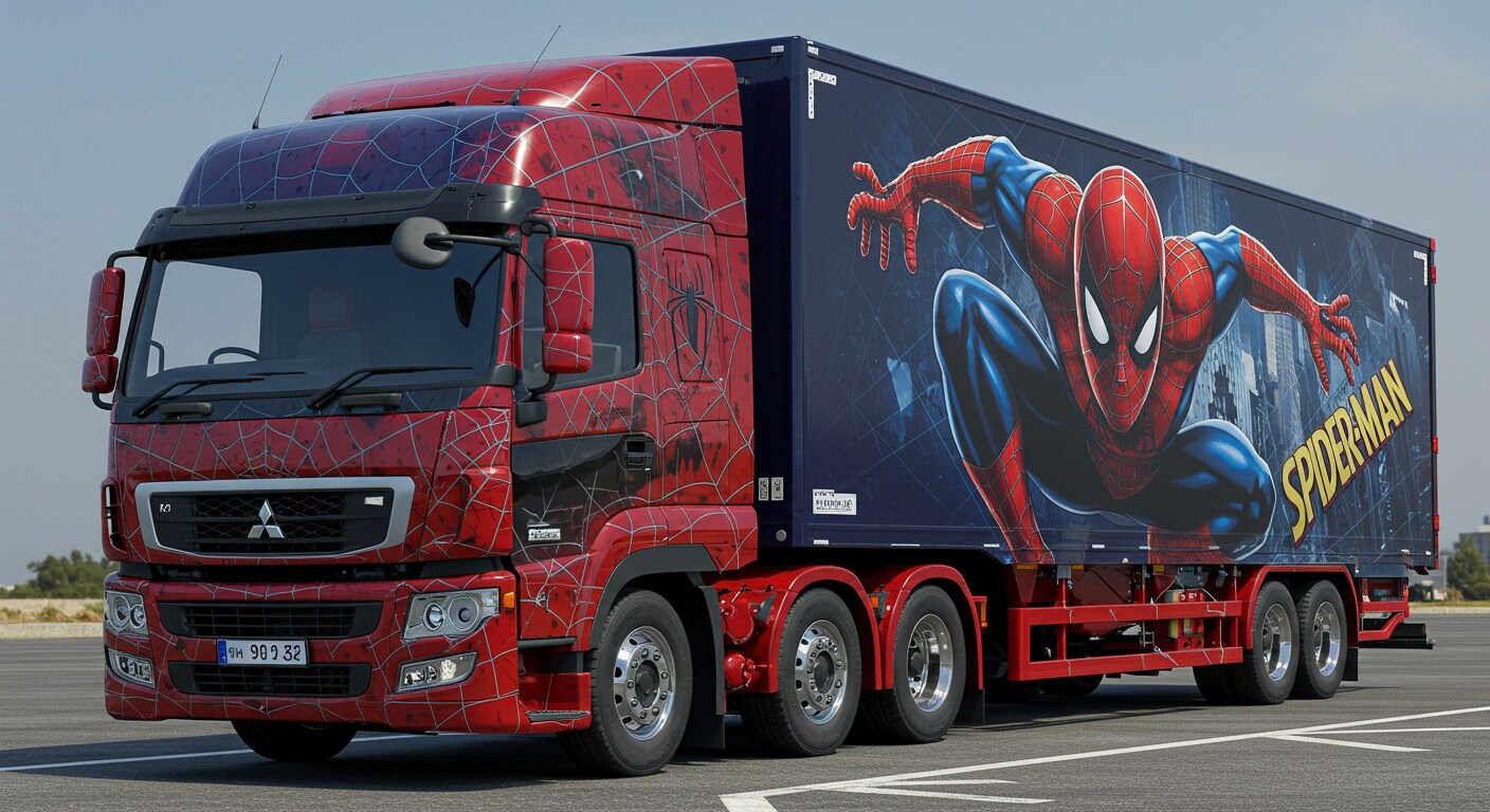 スパイダーマン三菱ふそうトラック | の人気AIイラスト・グラビア