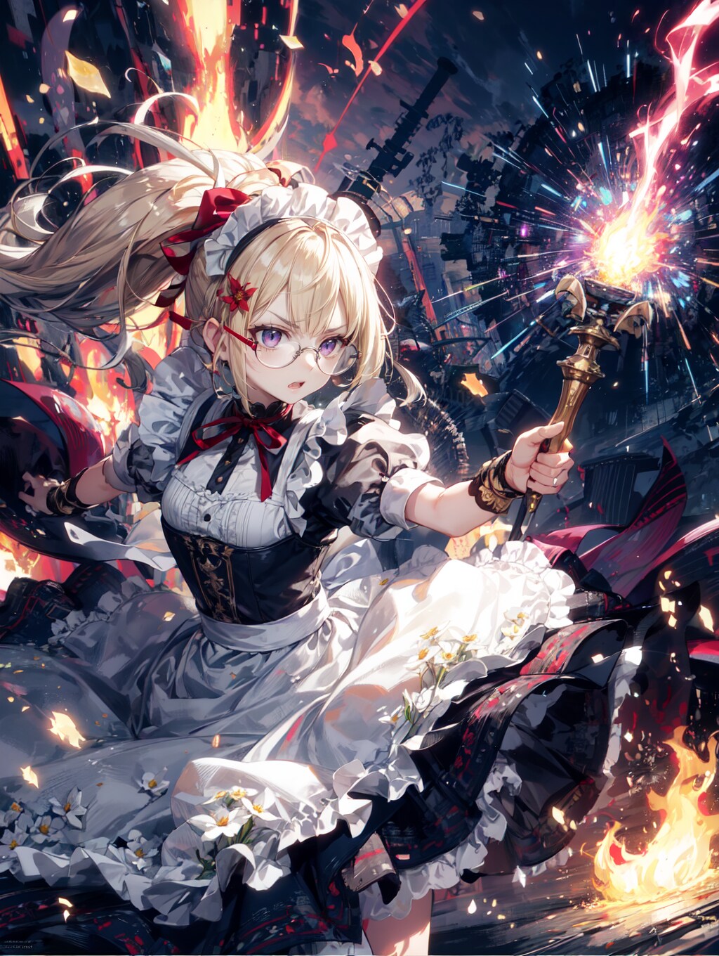 戦うメイド眼鏡っ娘