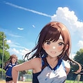 甘奈ちゃん ブルマで体育のマラソン 2枚目