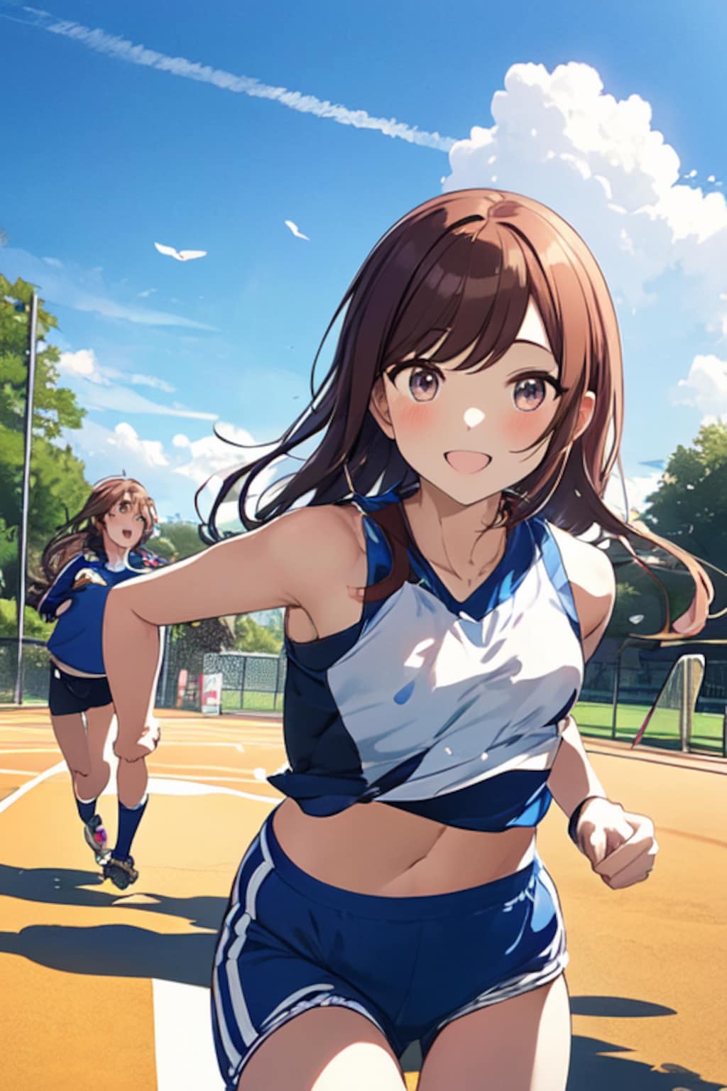 甘奈ちゃん ブルマで体育のマラソン
