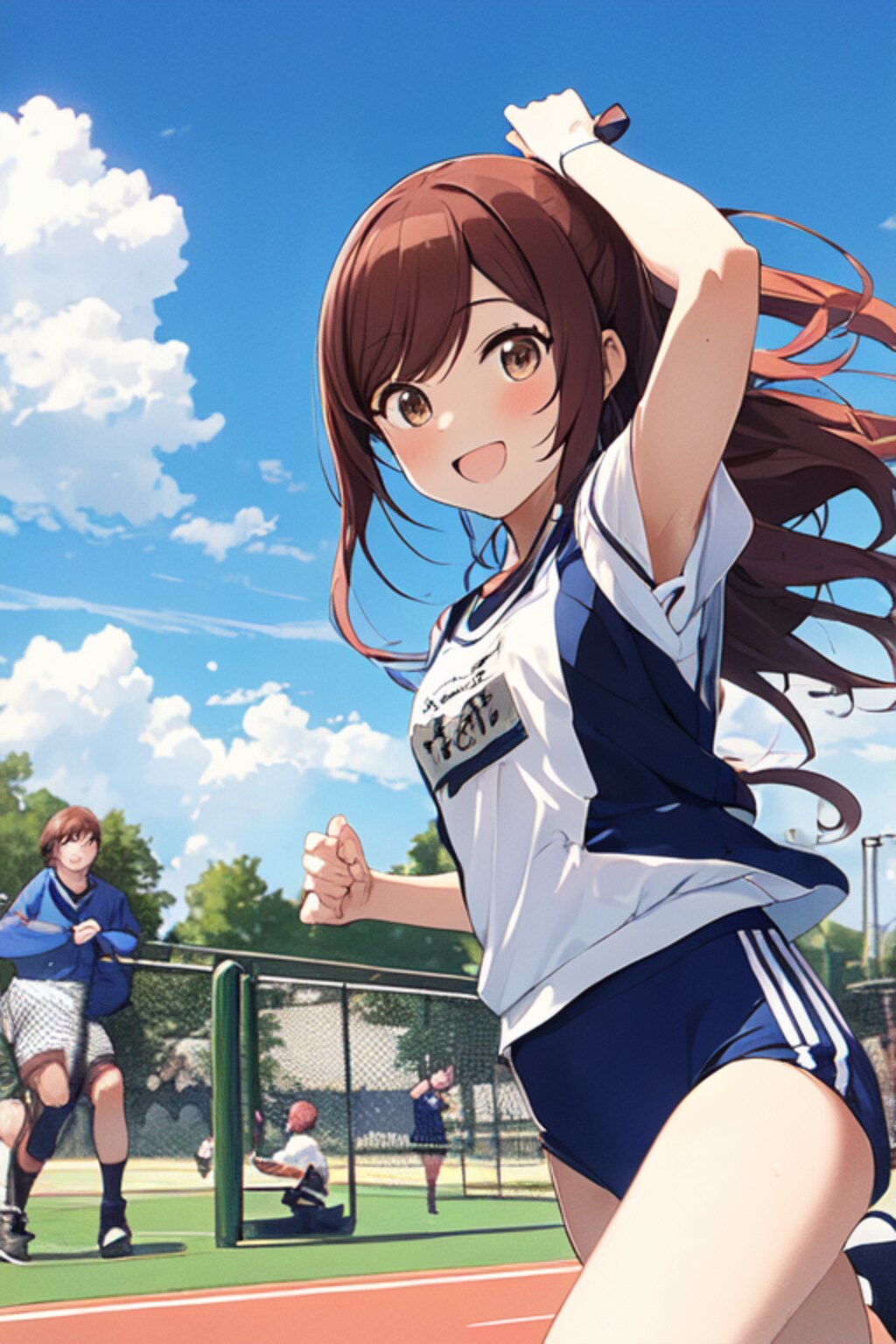 甘奈ちゃん ブルマで体育のマラソン