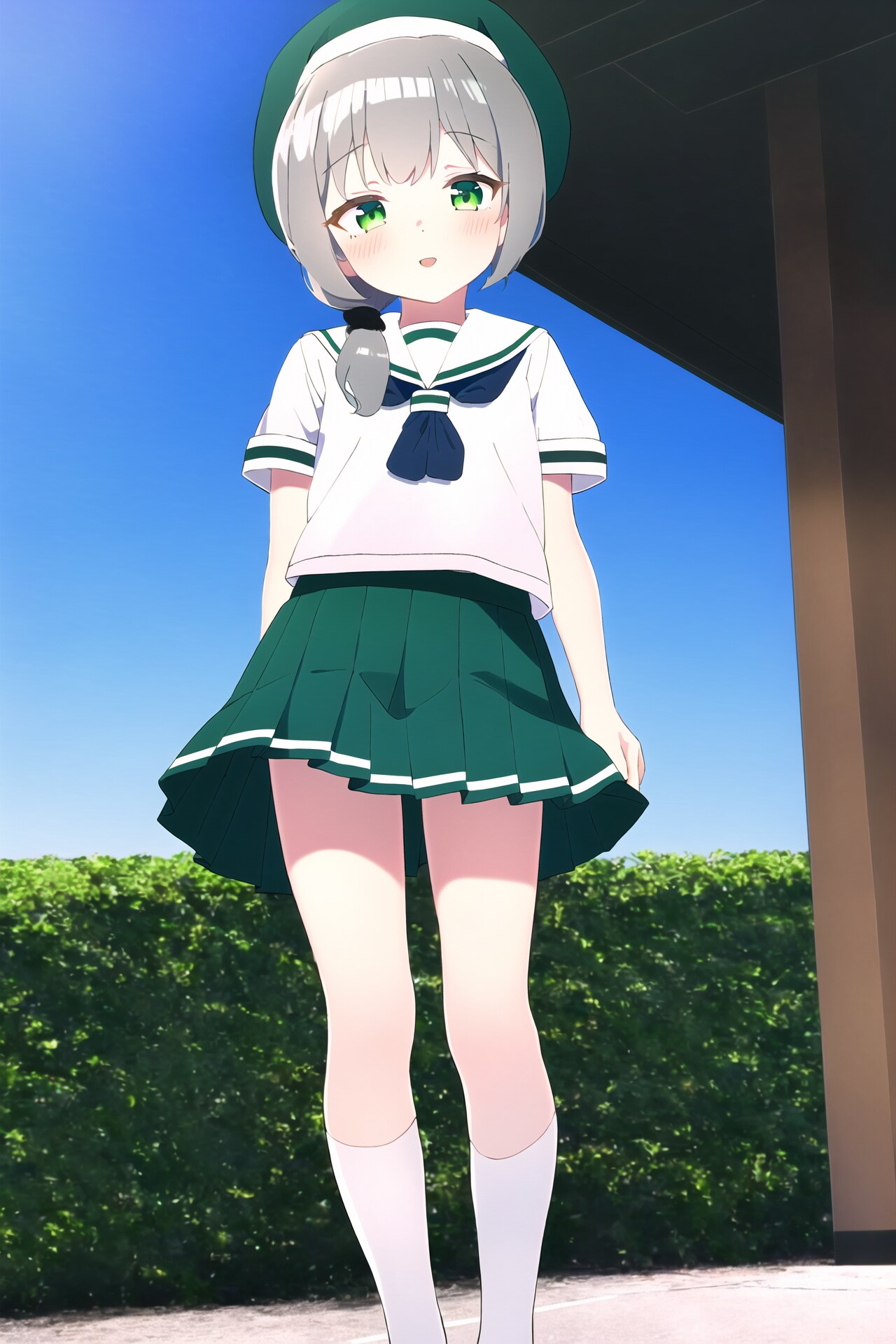 ベレー帽+セーラー服 その2
