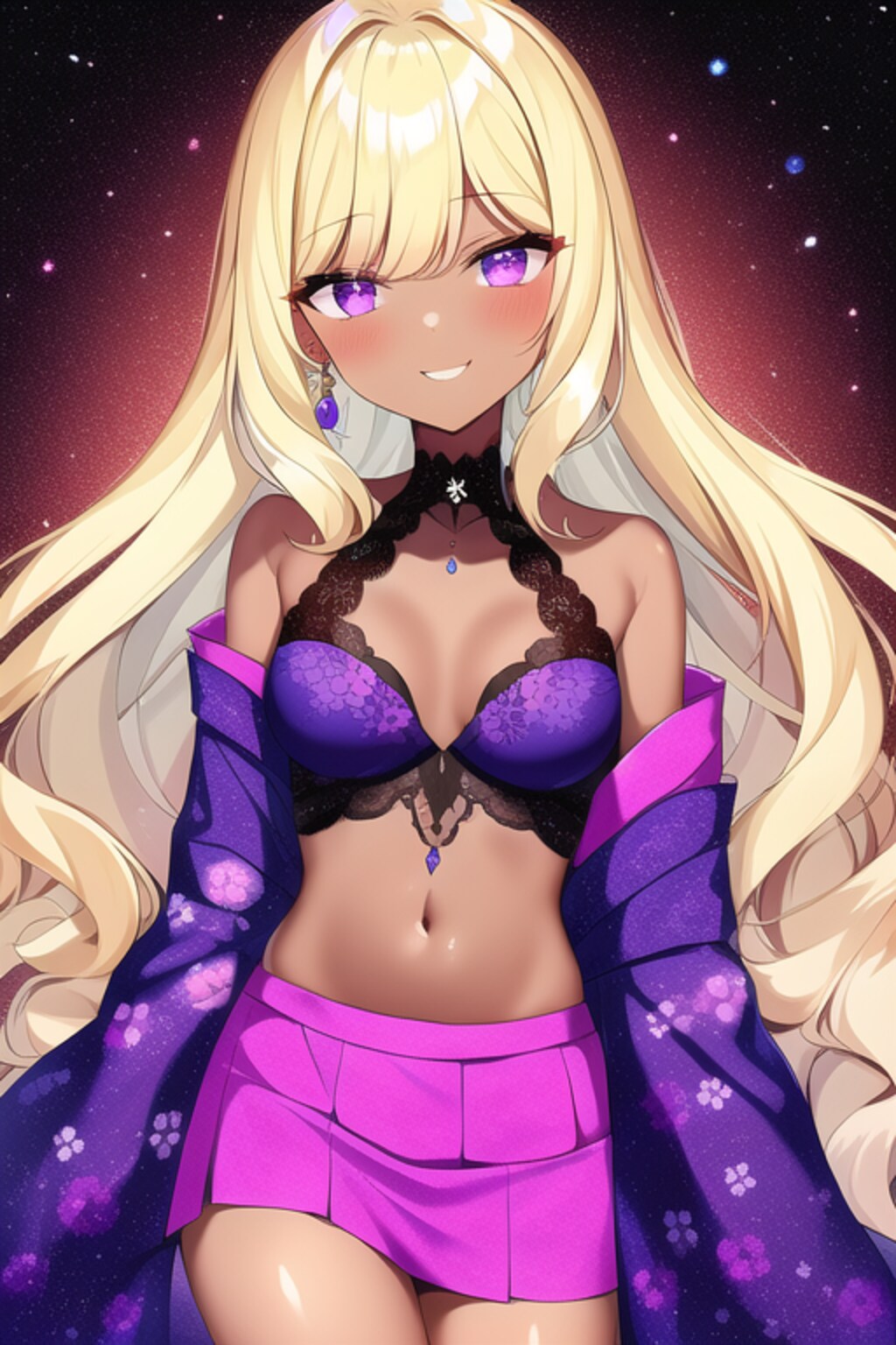 試作　改造和服金髪黒ギャル