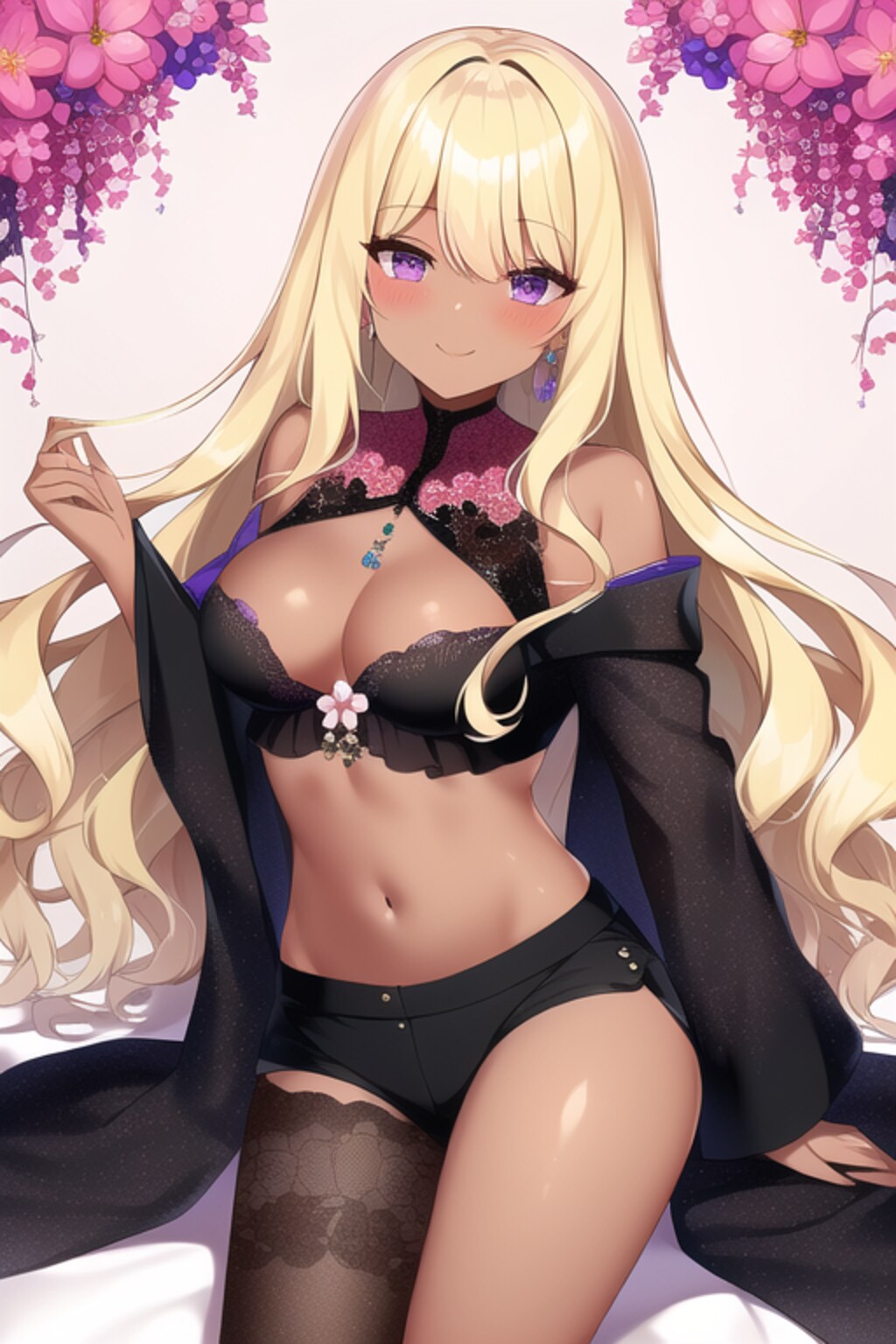 試作　改造和服金髪黒ギャル