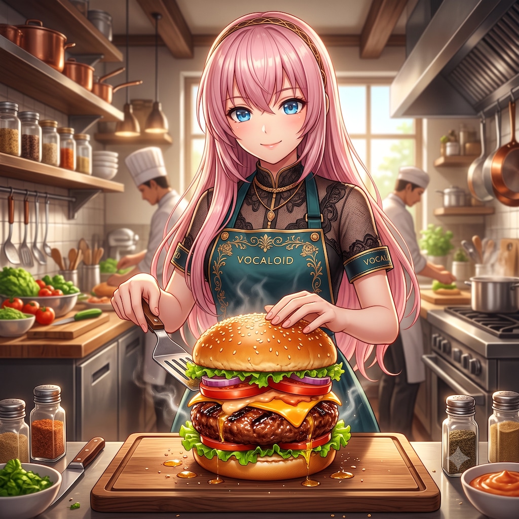 ルカさん特製手作りハンバーガー