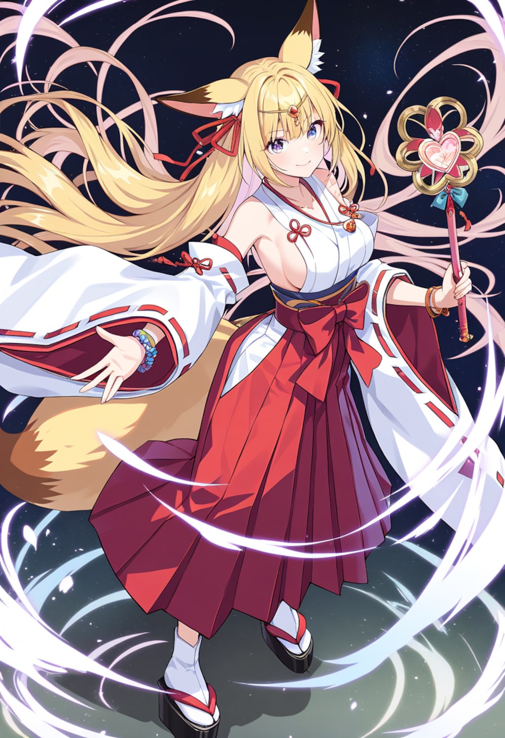 巫女モチーフ魔法少女