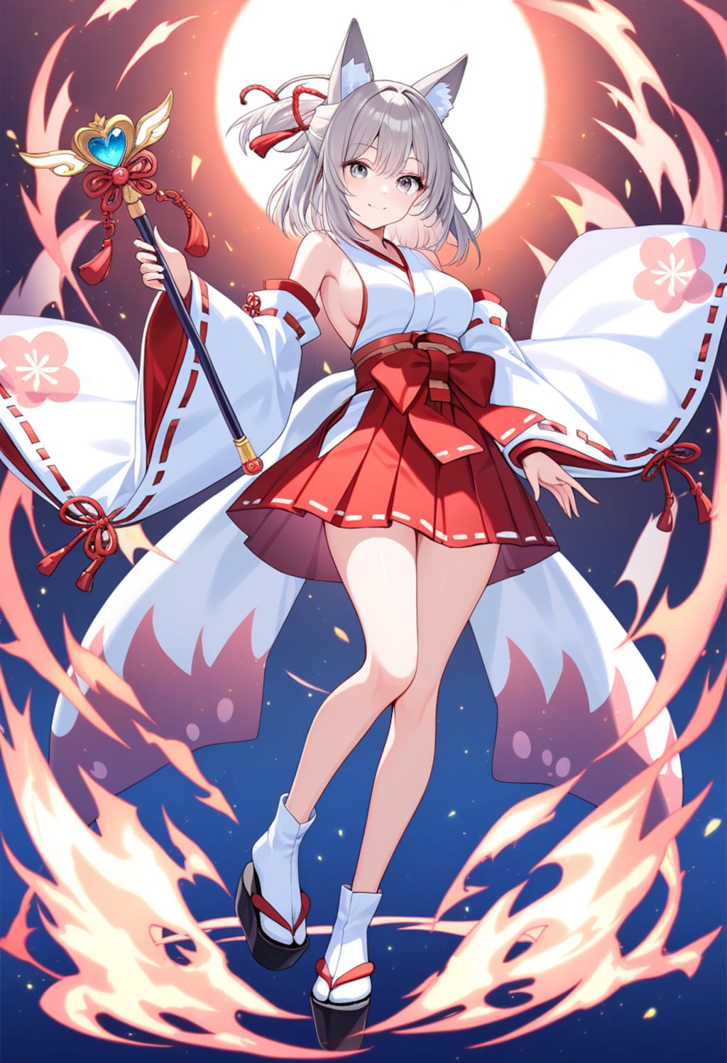 巫女モチーフ魔法少女