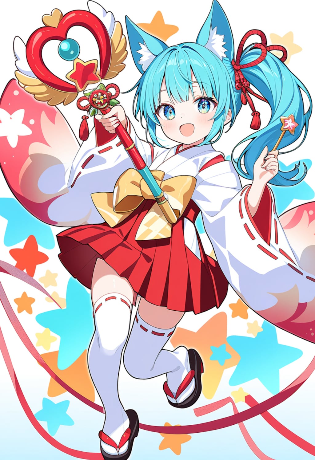 巫女モチーフ魔法少女