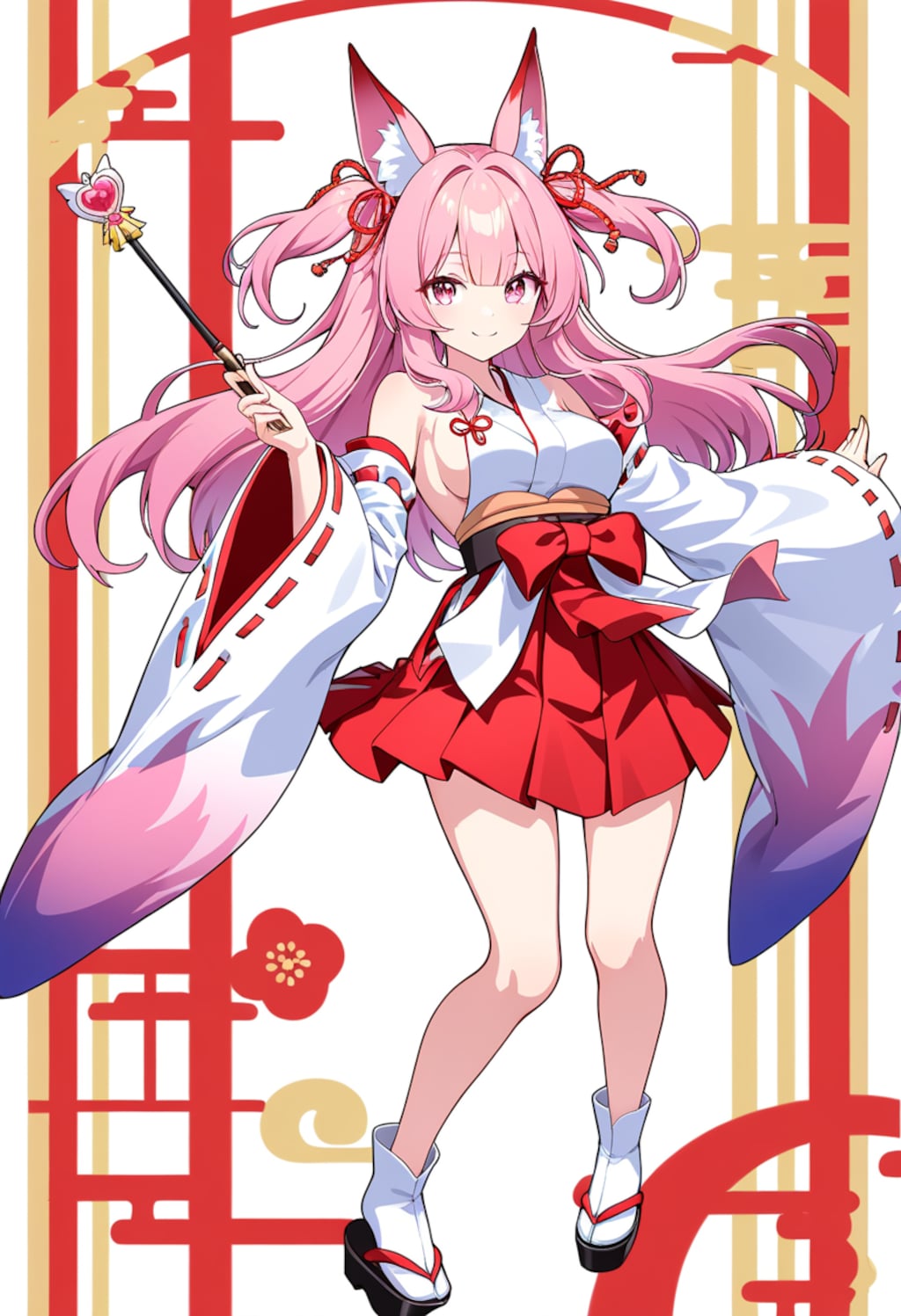 巫女モチーフ魔法少女